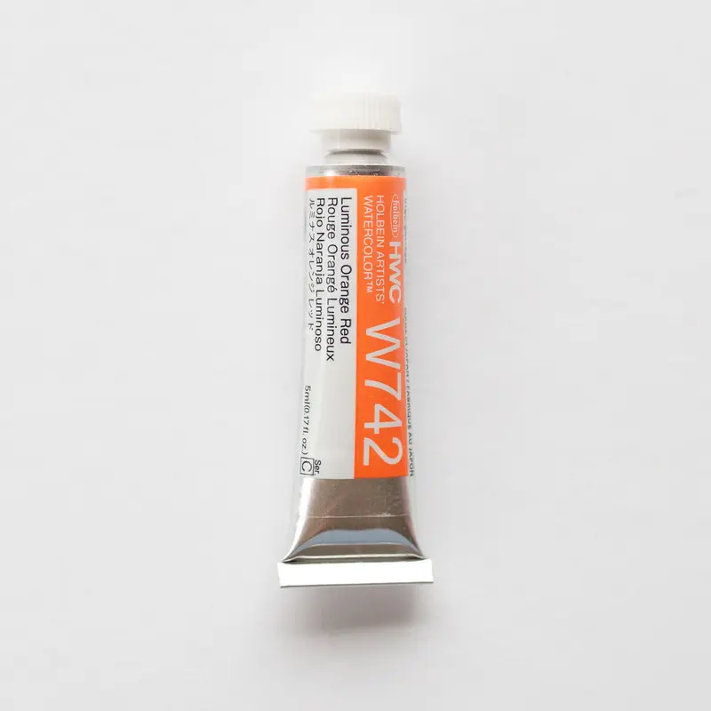 Holbein Artists' Watercolor 5ml W742 Luminous Orange Red C