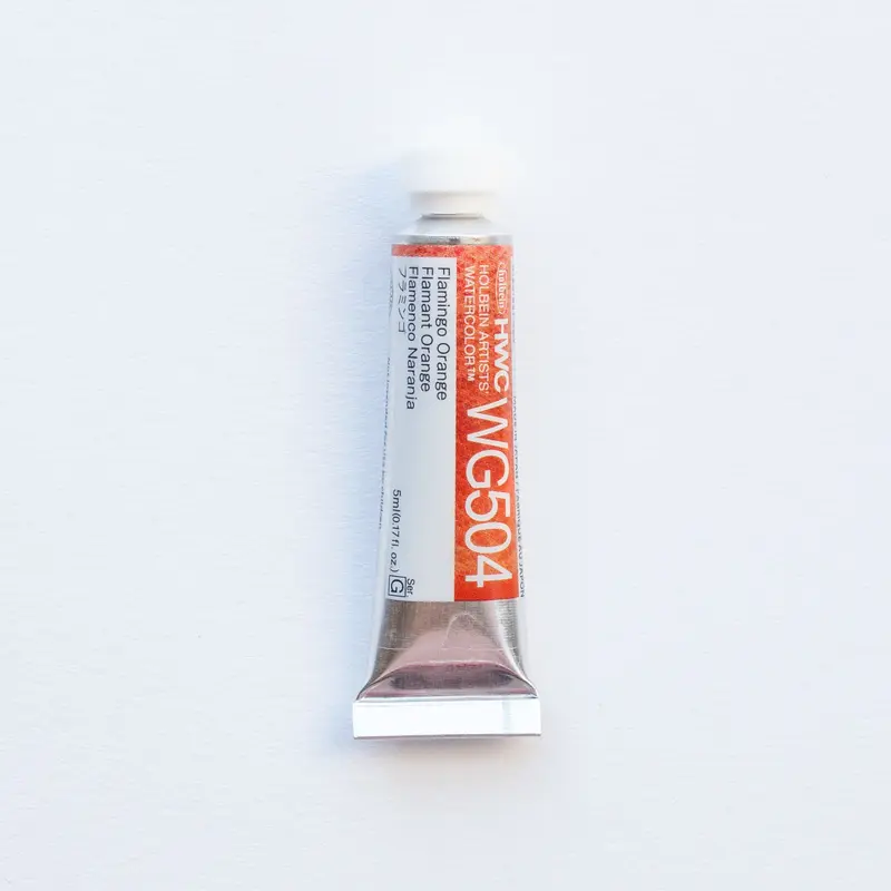 Holbein Artists' Watercolor 5ml WG504 Flamingo Orange G