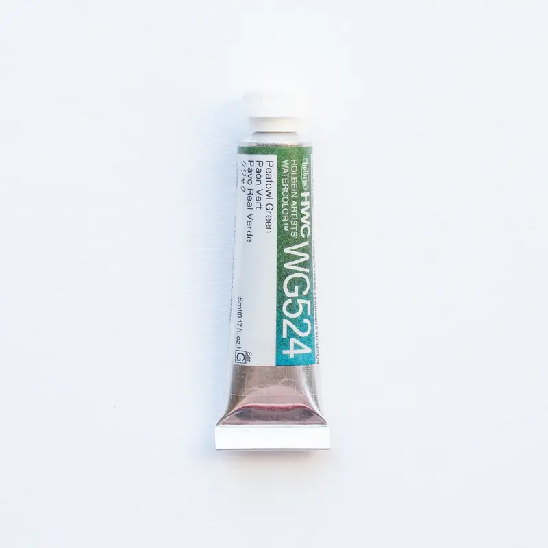 Holbein Artists' Watercolor 5ml WG524 Peafowl Green G