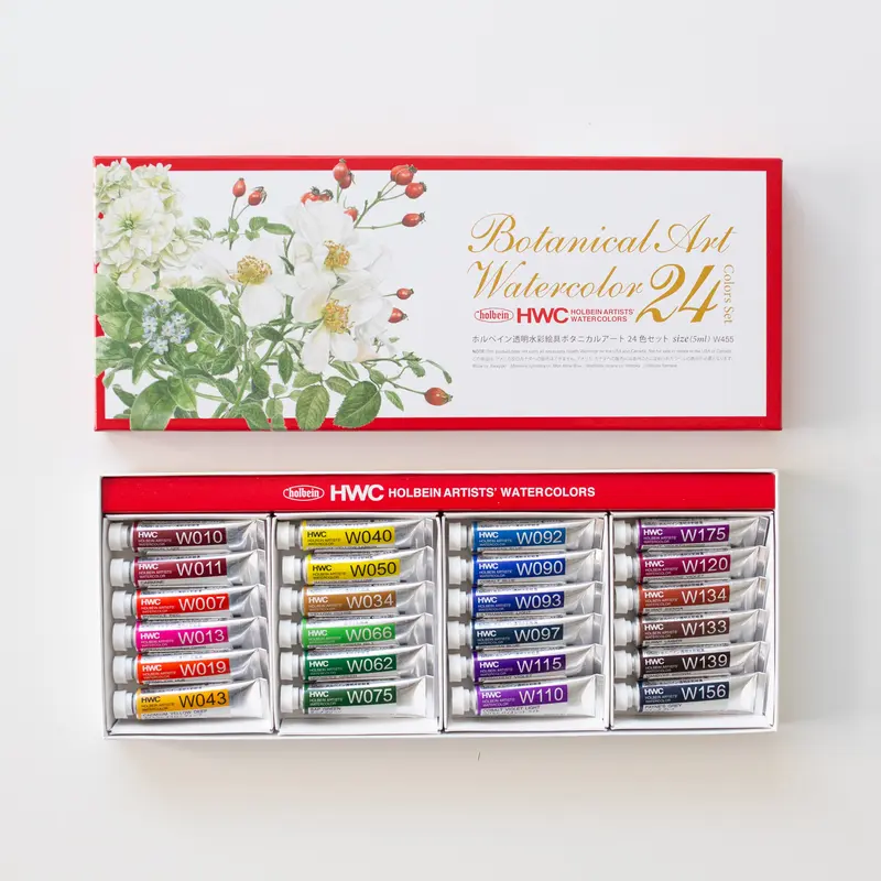 Holbein Artists' Watercolor Botanical set 24