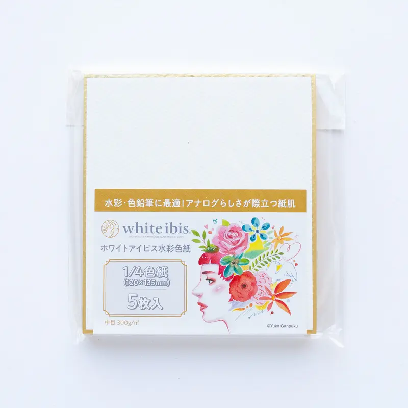 Holbein Watercolor Cards White Ibis 5 stuks 12x14cm (Cold pressed)