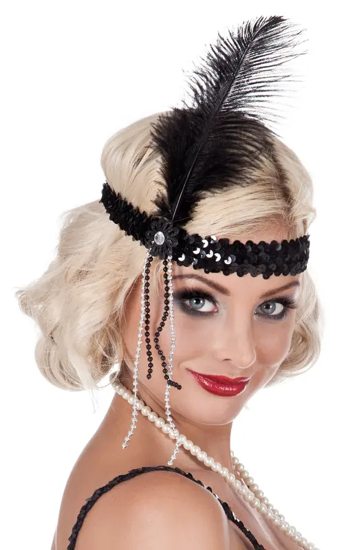Hoofdband 20s zwart
