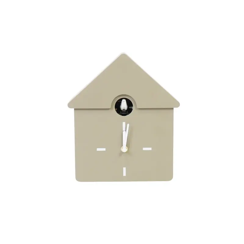 Housevitamin - Wandklok Koekoeksklok - Taupe - 24x27x9cm