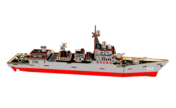Houten Puzzel Marineschip