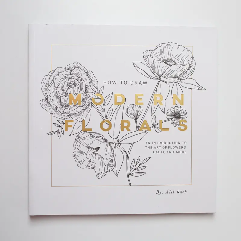 How to draw modern flowers by Alli Koch