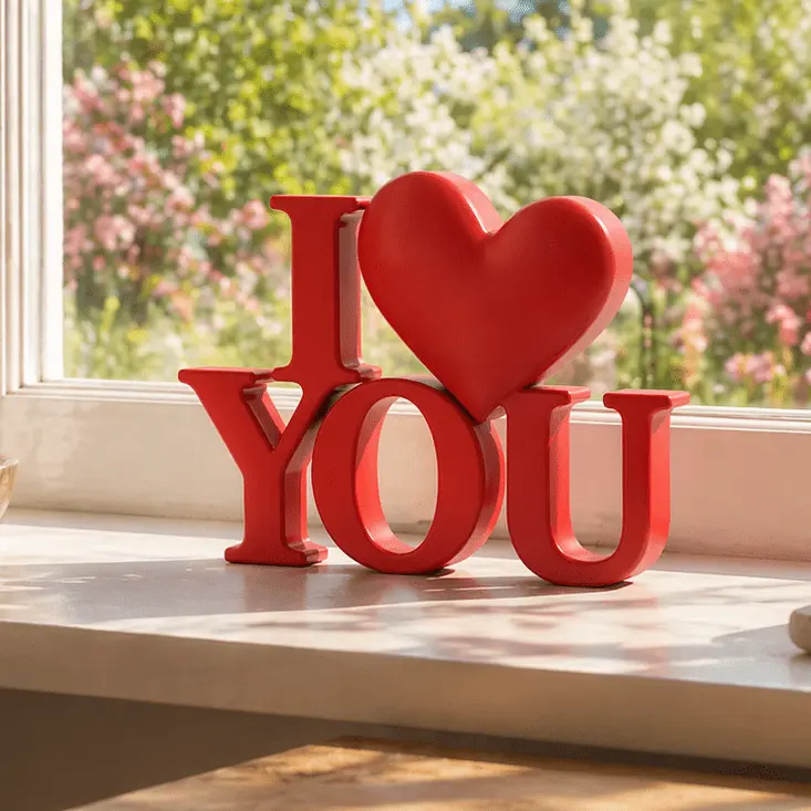 I ♥ YOU decoratie