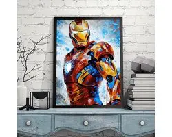 Ironman - Volledig - Ronde steentjes - 30x40cm