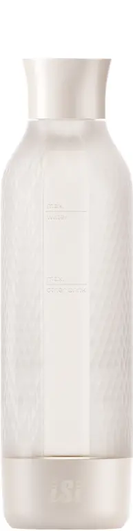 iSi Twist'n Sparkle Virtuoso Fles - 0.95Ltr - Ivoor