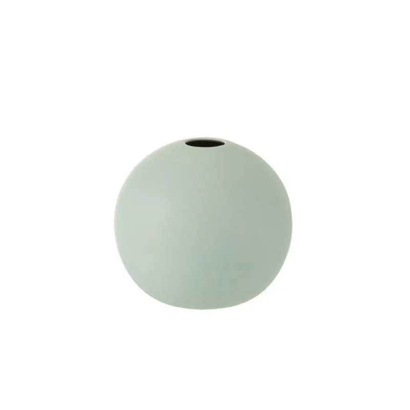 J-Line | Vaas Bol Keramiek Mat Pastel Groen Medium