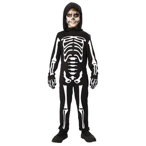 Jumpsuit Gif skelet 10-12 jaar (139-155cm)