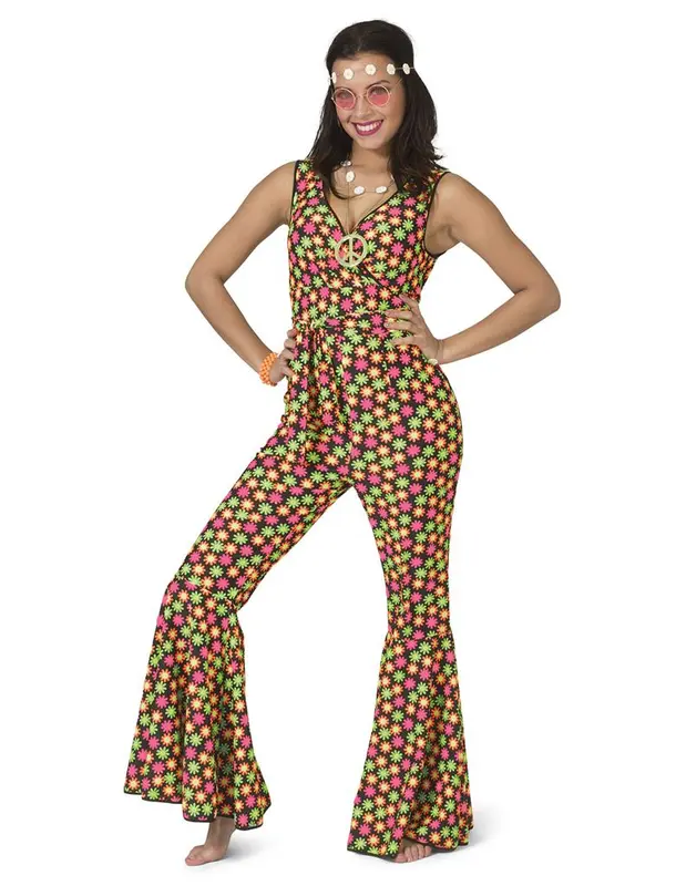 Jumpsuit Hippie flowering fiercly mt. 36/38