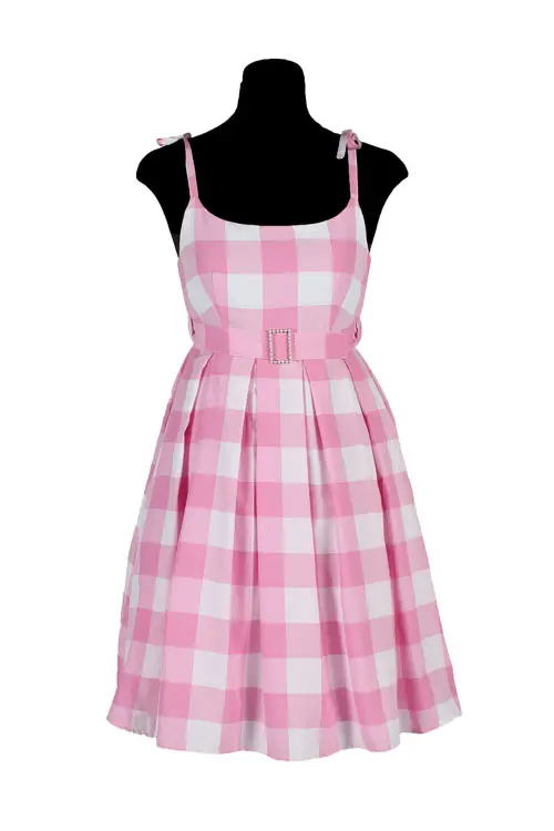 Jurk Barbara roze/wit mt. XS