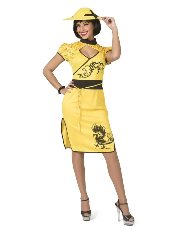 Jurk Chinese Ling lady mt. 40/42