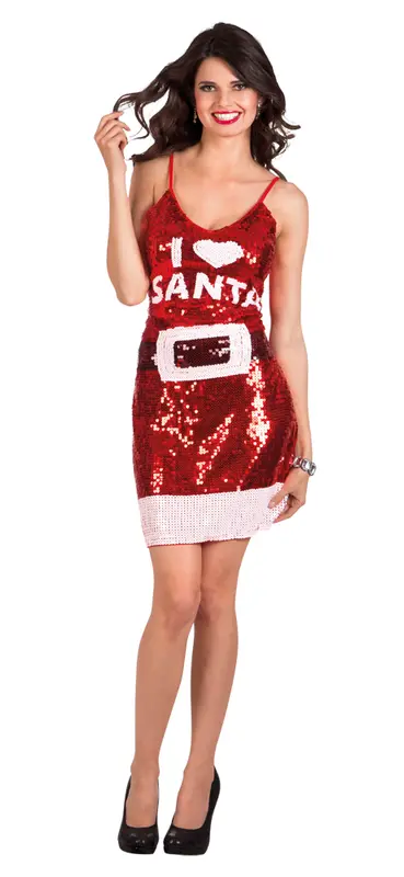 Jurk Dazzle I love Santa mt. M