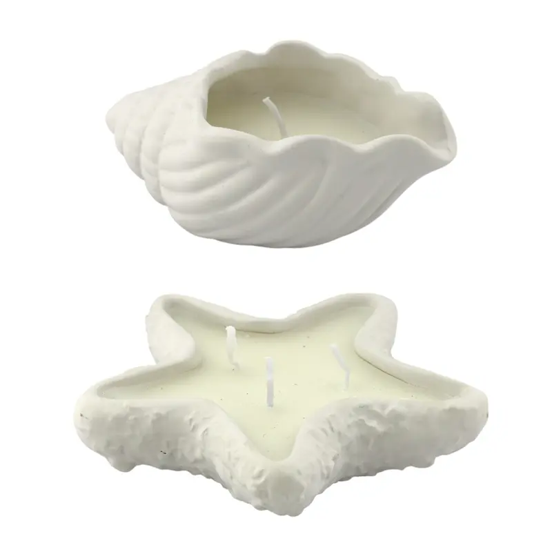 Kaars Coastal Shell & Star Ass 2