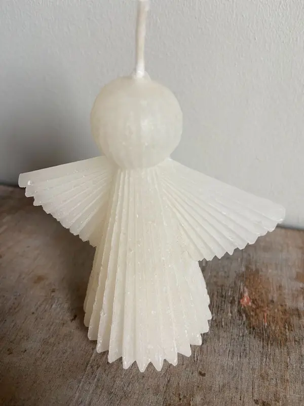 Kaars engel Mary cremè