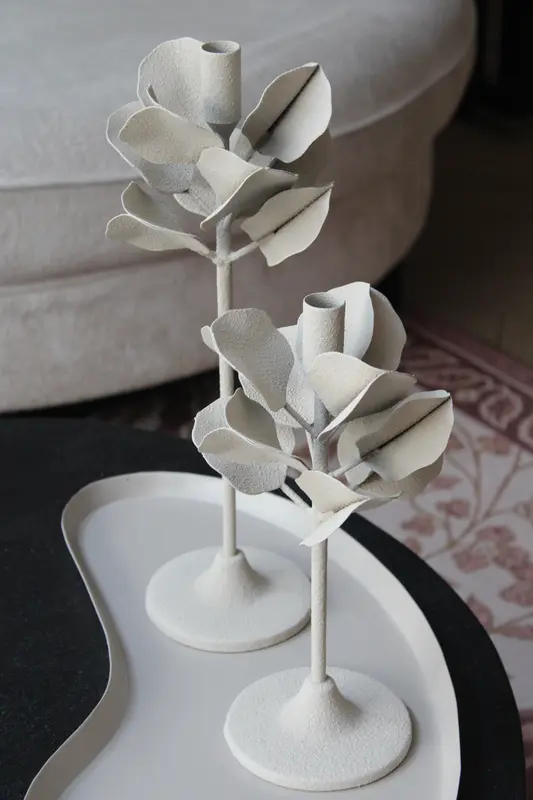 KANDELAAR | BLOEM | BEIGE | 2 FORMATEN