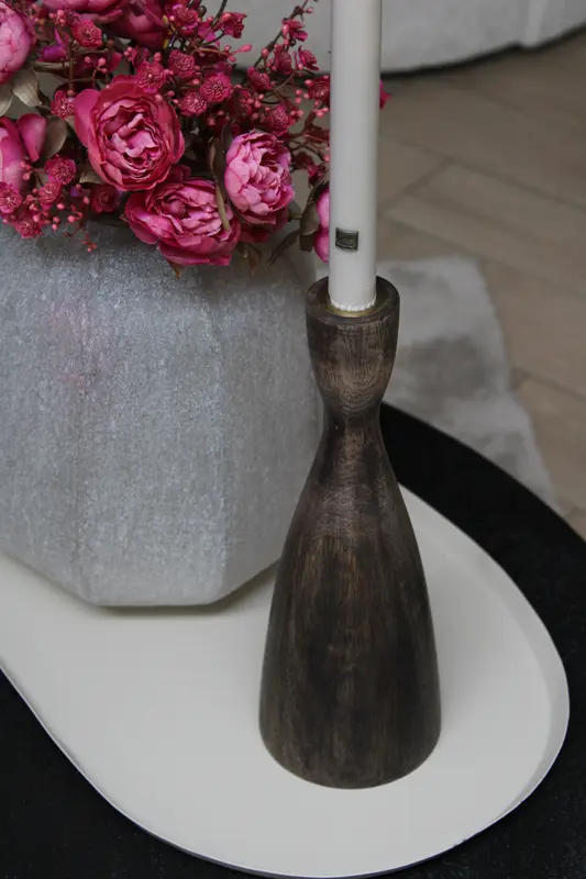 KANDELAAR WALNUT | WOOOD | 28CM