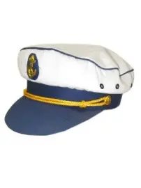 Kapiteinspet blauwe klep
