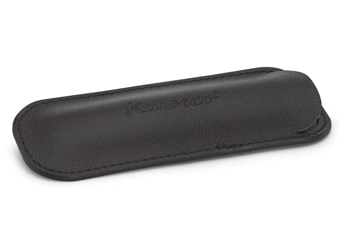 Kaweco penpouch black for 2 Sport pens leather