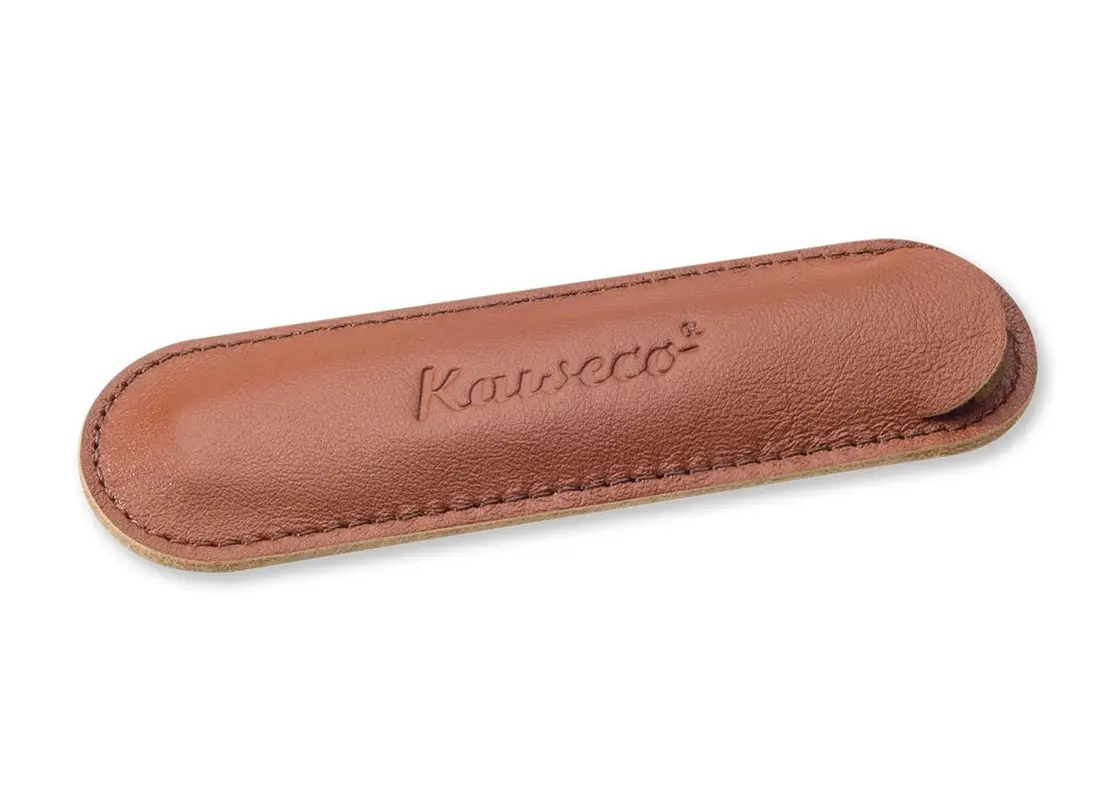 Kaweco penpouch brandy for 1 Sport pen leather
