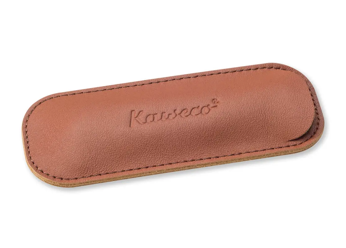 Kaweco penpouch brandy for 2 Sport pens leather