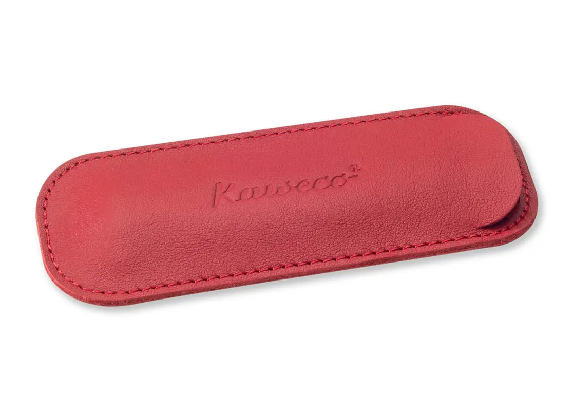 Kaweco penpouch chili pepper for 2 Sport pens leather