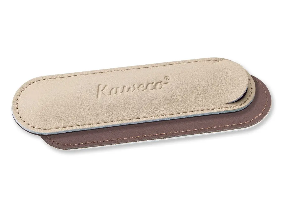 Kaweco penpouch creamy espresso for 1 Sport pen leather