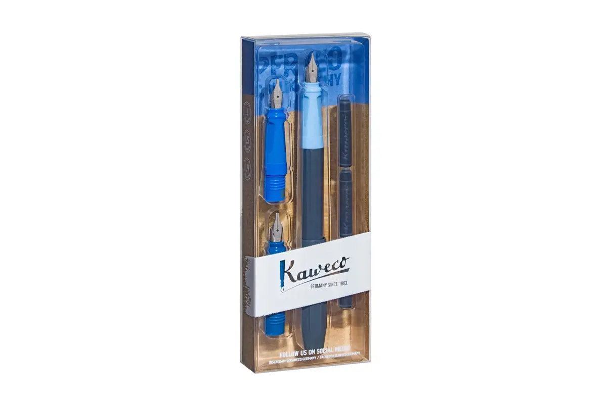 Kaweco Perkeo blauw Kalligrafieset