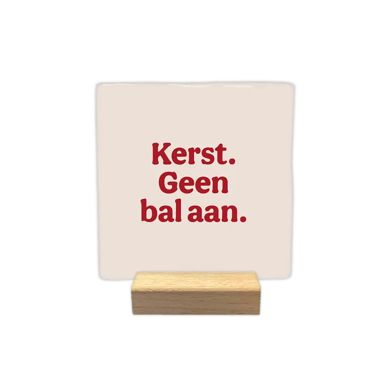 Kerst geen bal aan
