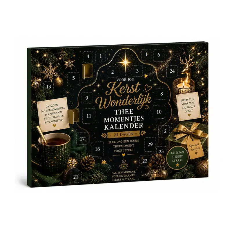 Kerst Wonderlijk Thee Momentjes Kalender 24 dagen magie