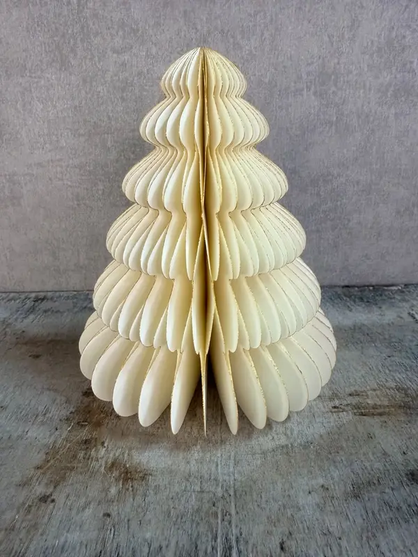 Kerstboom | Crème / goud