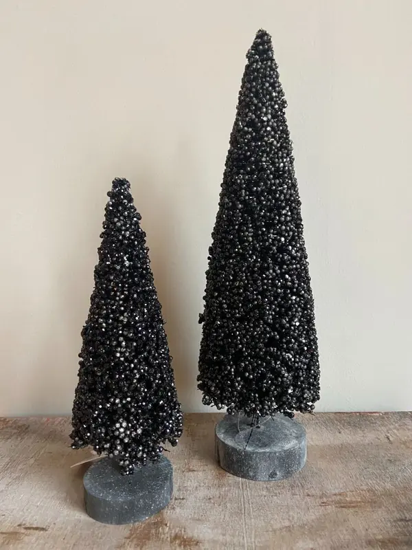 Kerstboom glitter zwart