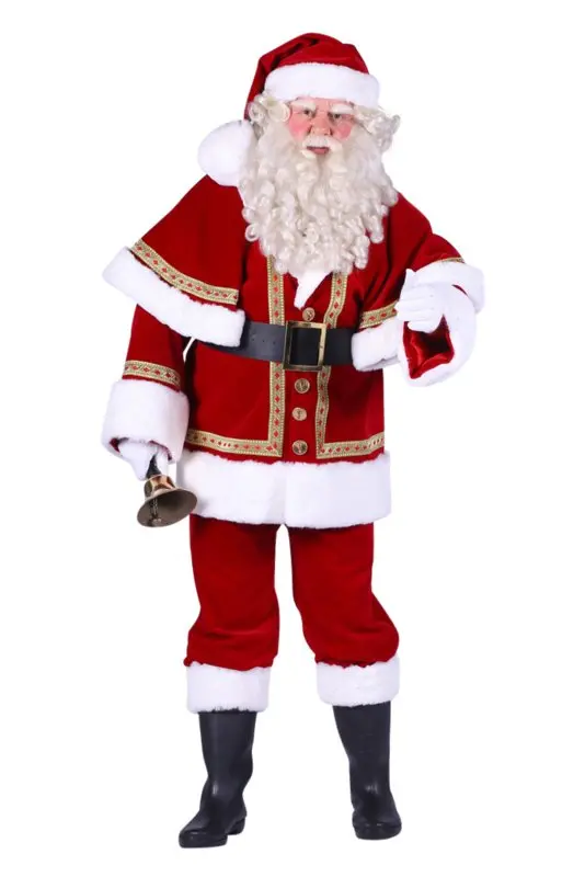 Kerstman fluweel de luxe mt. M