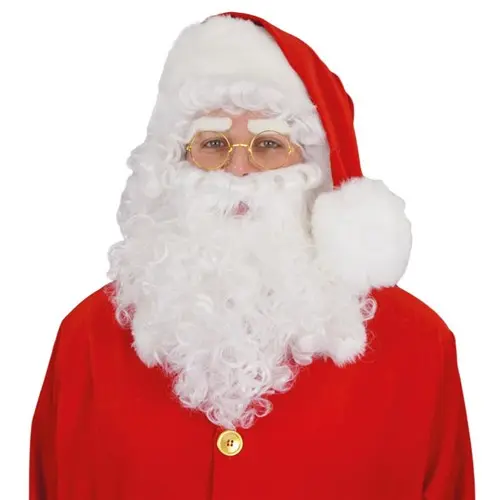 Kerstman set wit