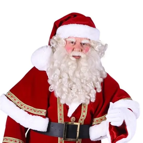 Kerstmuts katoenfluweel deluxe