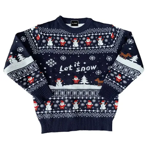 Kersttrui Let it snow mt. 140