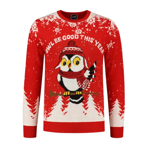 Kersttrui Owl be good this year mt. XL