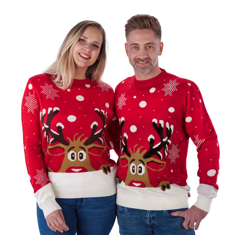 Kersttrui Rudolph peakaboo, snow mt. XXXL