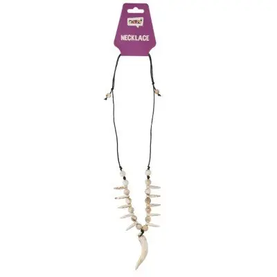 Ketting haaientanden zwart/wit