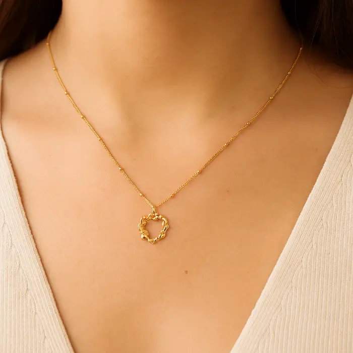 Ketting hart goud #454