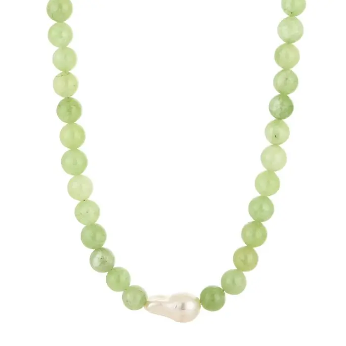 Ketting Jade Pearl - Groen