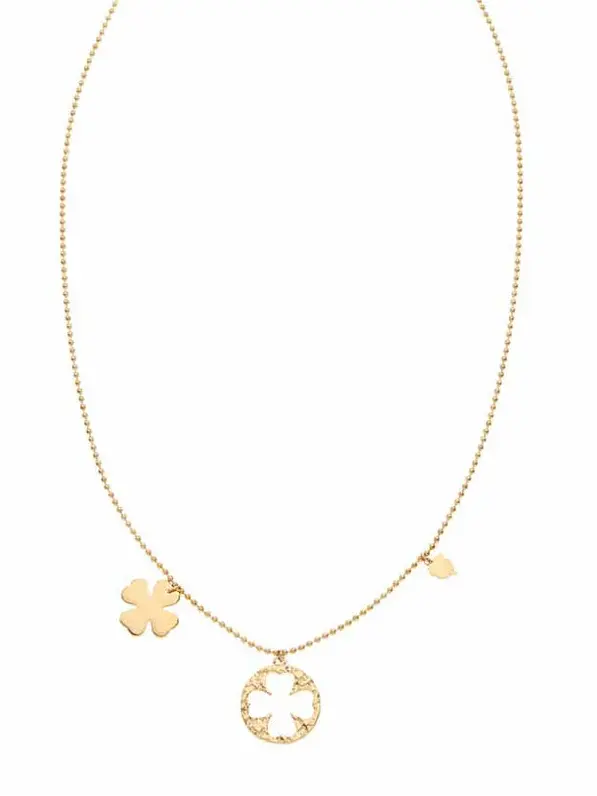 Ketting klavertje - Goud