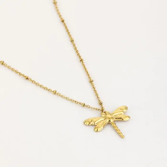 Ketting libelle - Goud