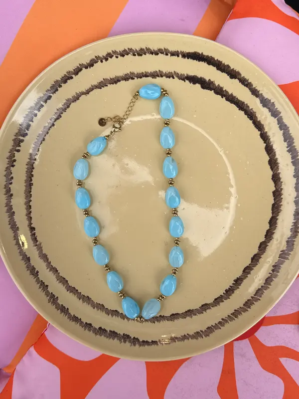 Ketting Marbella - Lichtblauw