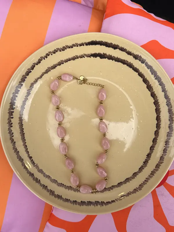Ketting Marbella - Zacht roze