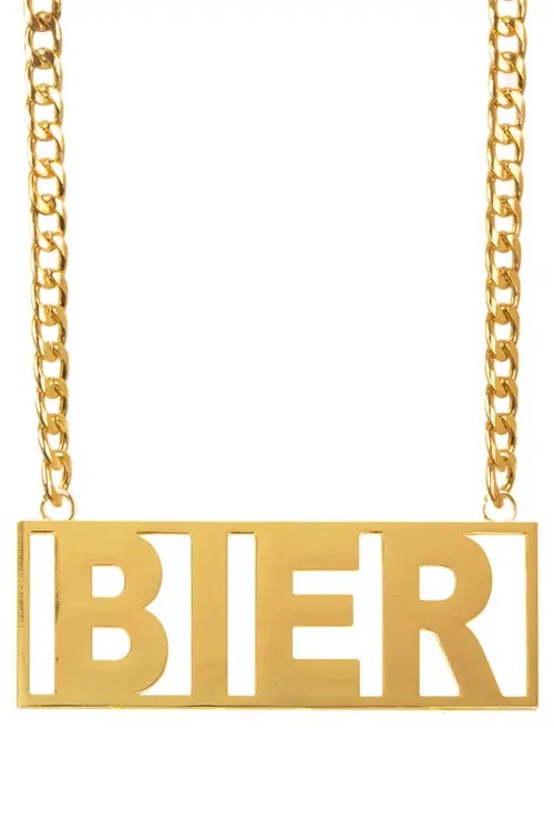 Ketting met hanger bier