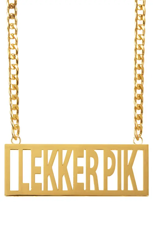 Ketting met hanger Lekker pik
