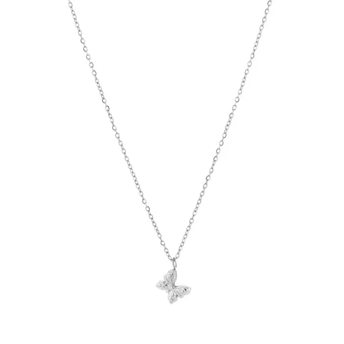 Ketting vlinder - Zilver
