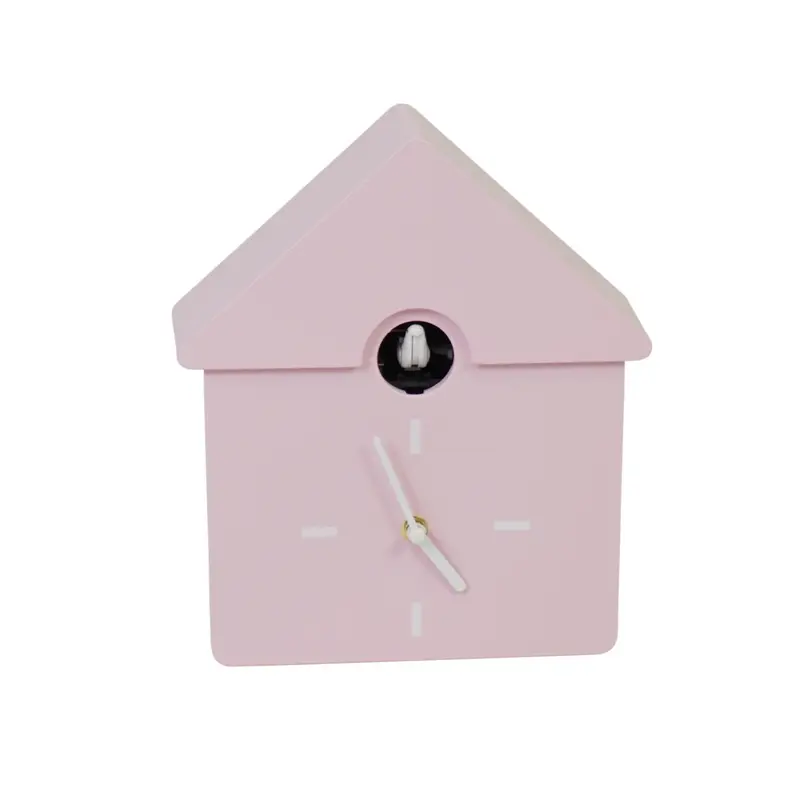 KHousevitamin - Wandklok Koekoeksklok - Licht Roze 24x27x9cm